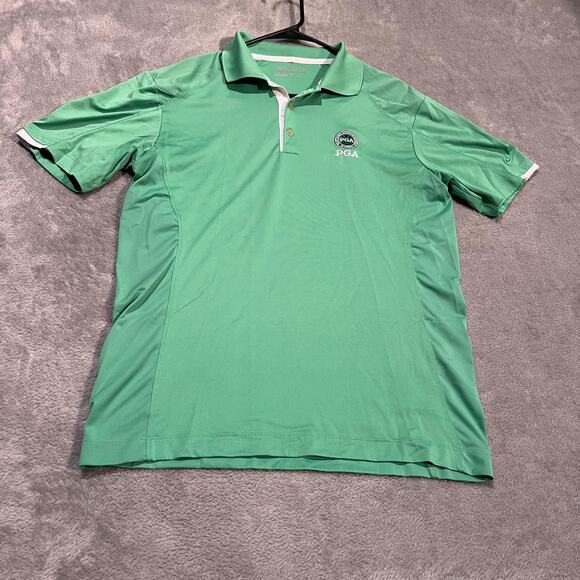 Nike Other - Nike Golf Polo Shirt Mens Medium Green Tour Performance Dri-FIT PGA Swoosh